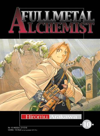  Okładka tomu 10 serii Fullmetal Alchemist 